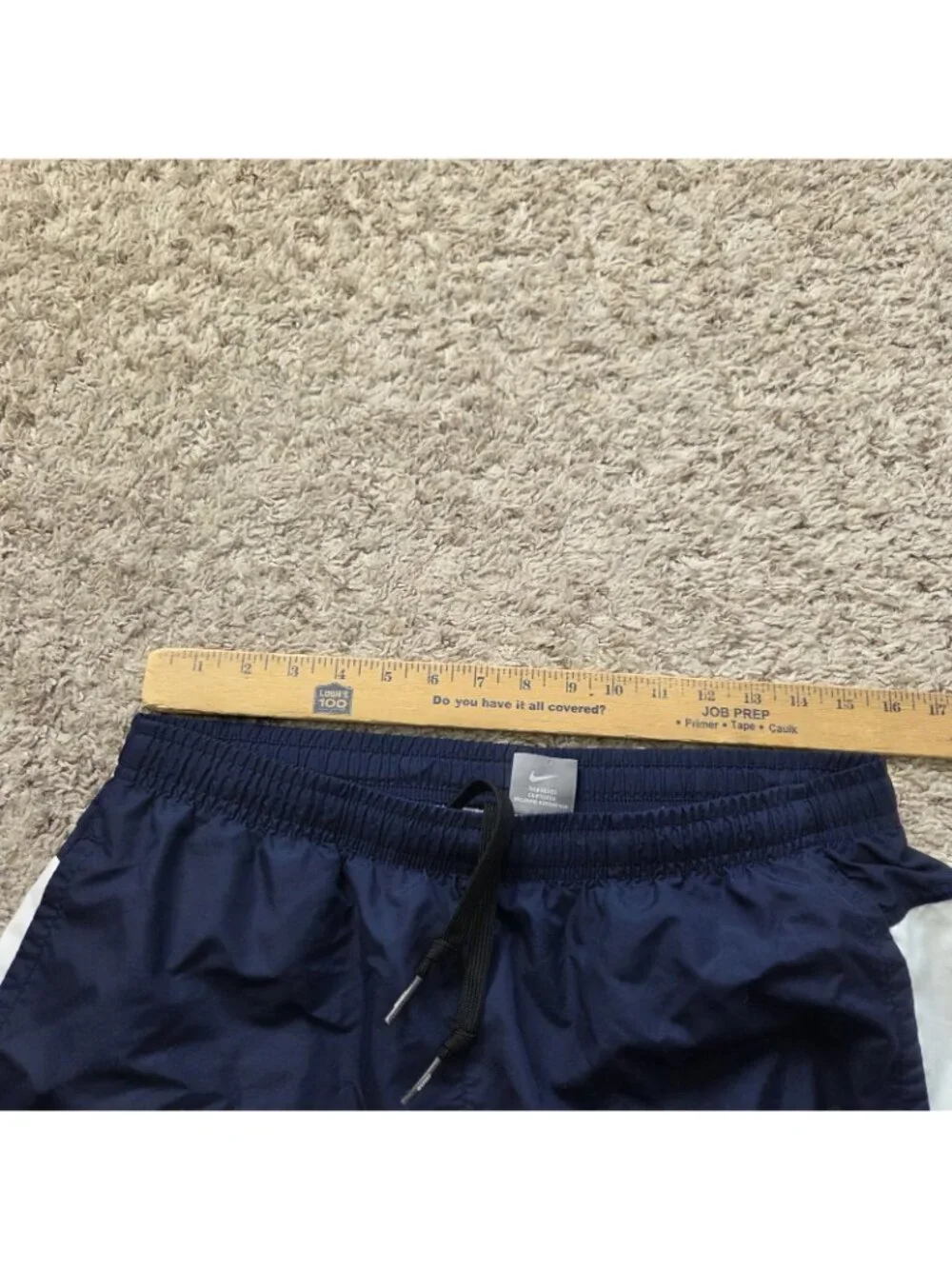 Vintage Nike Swim Trunks Mens Medium Blue Mesh Lined Pockets Spellout